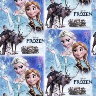 Kilpinis trikotažas "Frozen langeliuose"
